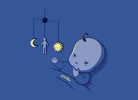 Born To Doubt Galileo baby - snorg tees